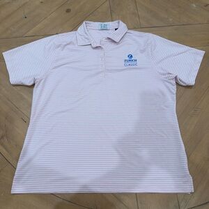 Pink Striped Kids Polo Shirt